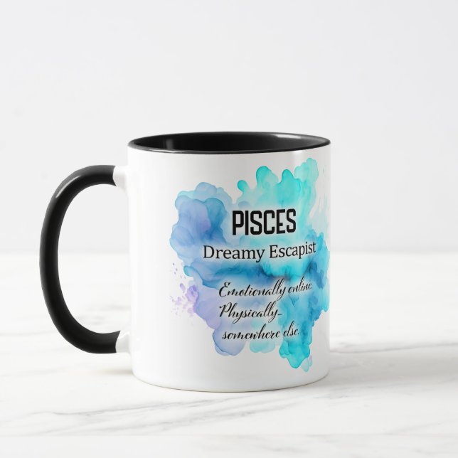 Mug Traits de caractère mignons du signe du zodiaque / (Gauche)
