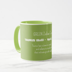 Mug Traits de personnalité du signe du zodiaque TAURUS
