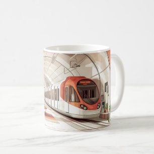 Mug Tramway de style vintage, probablement inspiré par