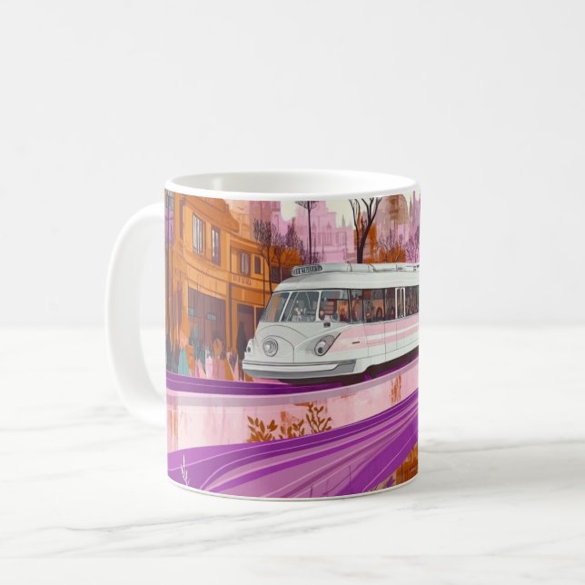 Mug Tramway de style vintage, probablement inspiré par (Devant gauche)