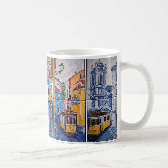 mug tramway rues de Lisbonne azulejos (Droite)