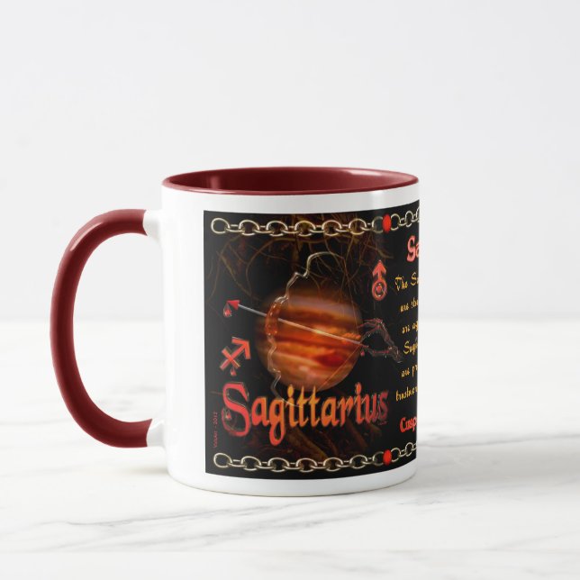 Mug Tranchant de zodiaque de Sagittaire de Scorpion de (Gauche)