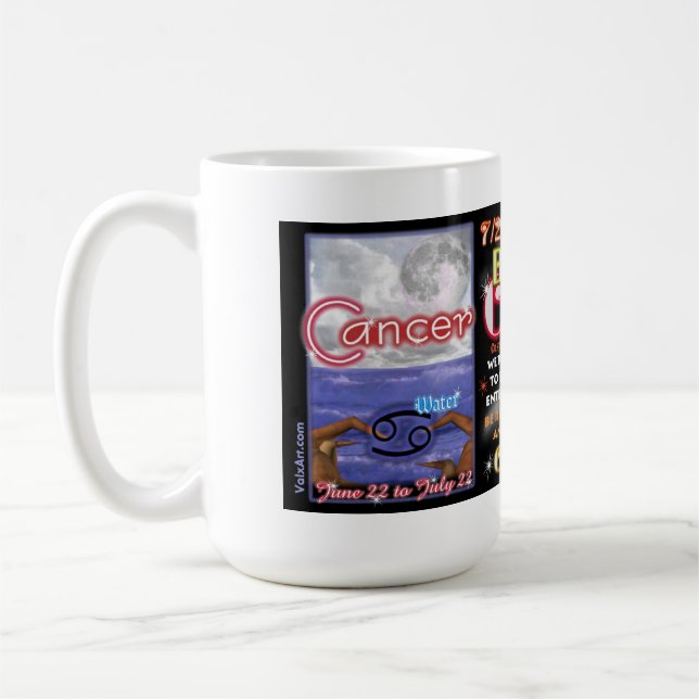 Mug Tranchant de zodiaque de Valxart de Cancer de (Gauche)