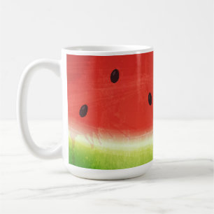 Mug Tranche géante de pastèque à l'aquarelle mignonne