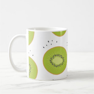 Mug Tranches de fruits Kiwi, illustration transparente
