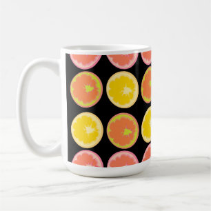 Mug Tranches de pamplemousse colorées et lumineuses 