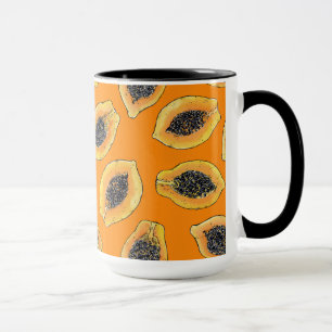 Mug Tranches de Papaya sur orange