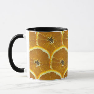 Mug Tranches d'orange motif de fruits frais