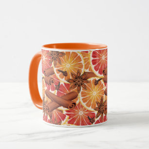 Mug Tranches Et Épices Oranges