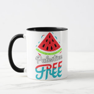 Mug Tranches paisibles Watermelon Free Palestine - Sou