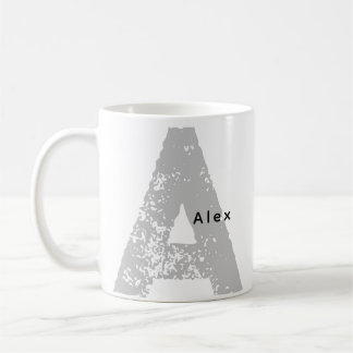 Mug Trandy surdimensionné Monogramme initial et nom Mu