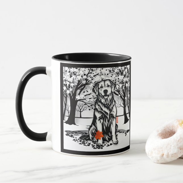Mug TRANQUIL GLEN Golden Retriever (Avec donut)