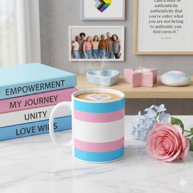 Mug Transcendez avec fierté (Créateur téléchargé)