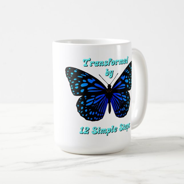 Mug Transformés par 12 Étapes Simples, AA, NA, Al-Anon (Devant droit)