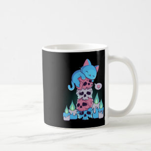 Mug Transgenre esthétique Kawaii Chat Sur Les Crânes S