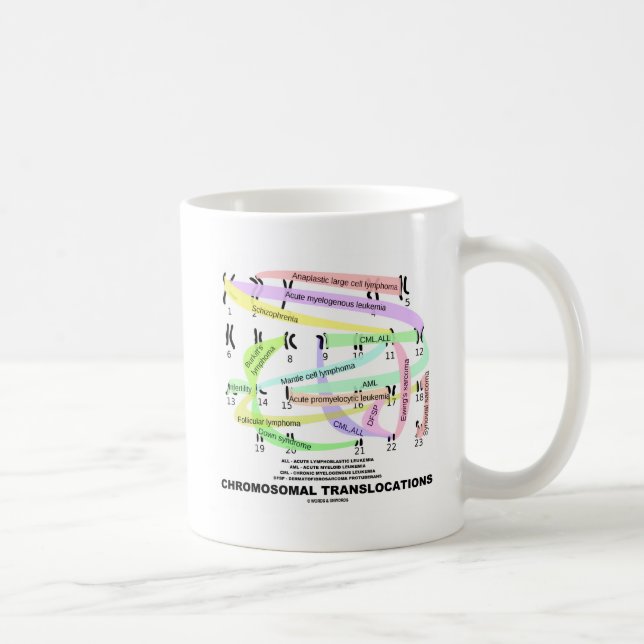 Mug Translocations chromosomiques (Karyogramme) (Droite)