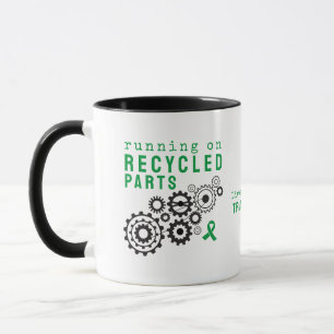 Mug Transplanter des pièces Recyclées Engrenages Steam