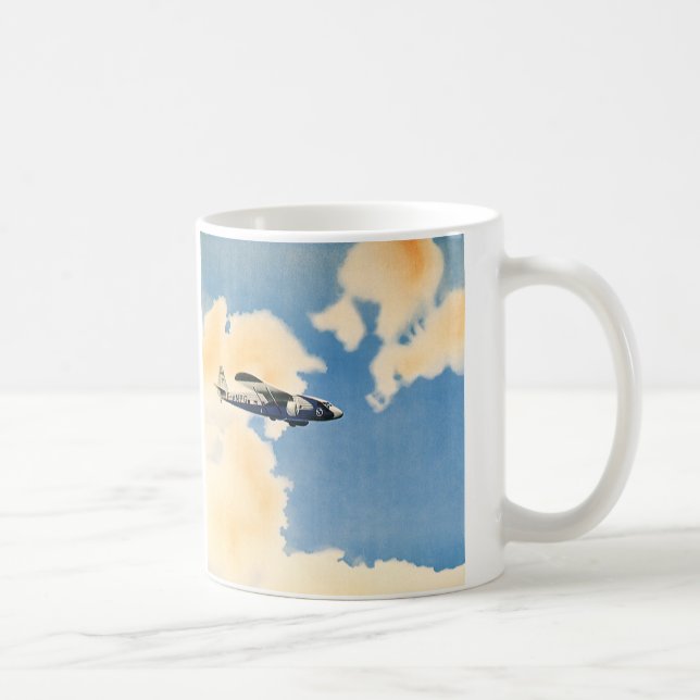 Mug Transport Vintage, Avion Albatros (Droite)