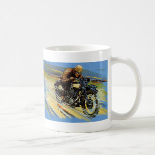 Mug Transport Vintage voyage, Moto de course