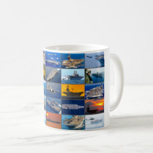 MUG TRANSPORTEURS D'AÉRONEFS AMÉRICAINS "MONTAGE"