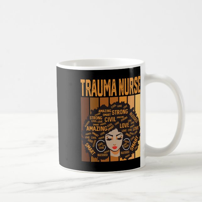 Mug Trauma Nurse Powerful Black History Month Black Pr (Droite)
