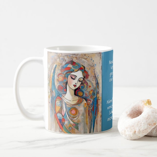 Mug Travail d'ange & citations n° 8 sur 12 différents  (Avec donut)