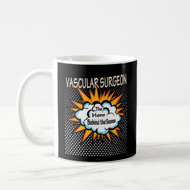 Mug Travail de héros du chirurgien vasculaire (Gauche)