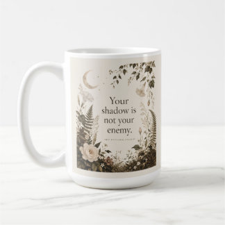 Mug Travail de l'ombre Citation Botanique Florale Vint
