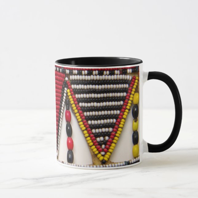 Mug Travail de perles tribal Maasai (Droite)
