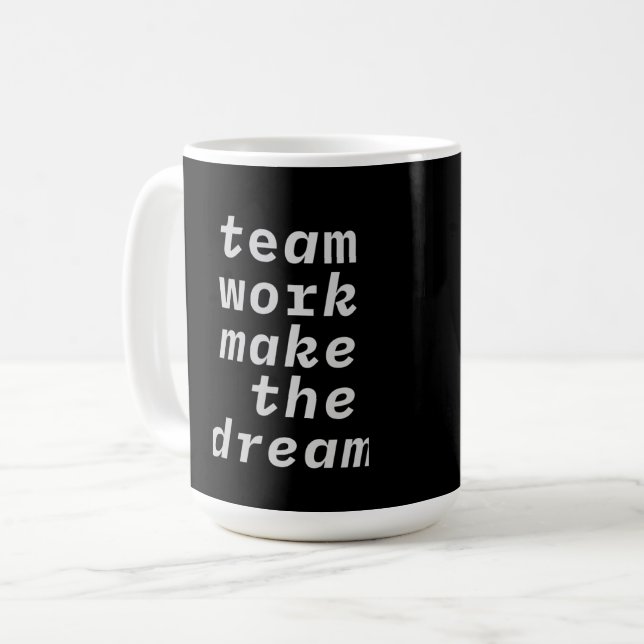 Mug Travail D'Équipe Rendre La Collection Dream (Devant gauche)