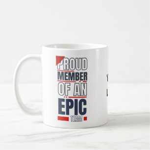 Mug Travail d'équipe sur mesure du logo de l'entrepris
