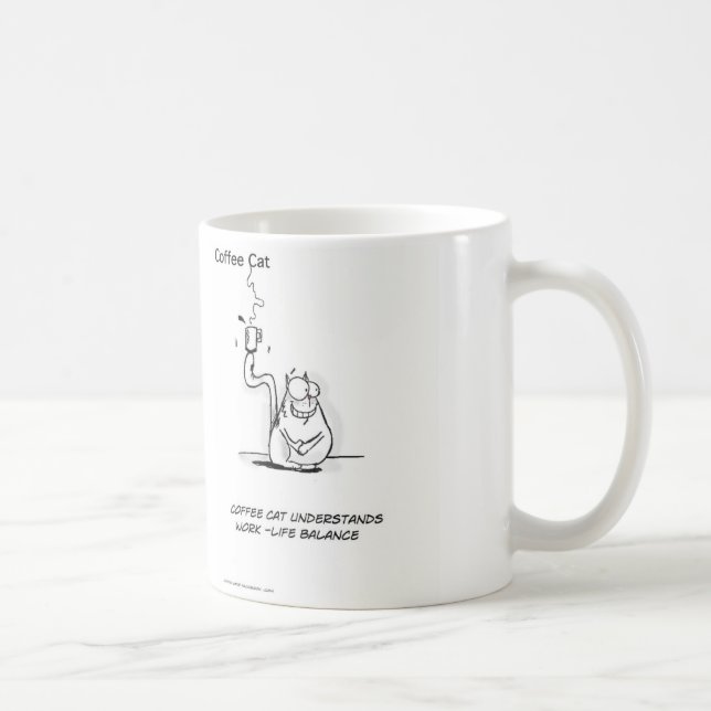 Mug travail - équilibre de la vie (Droite)