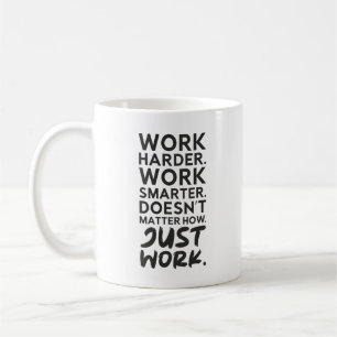 Mug Travail - Gymnase, Hustère, Succès, Motivation
