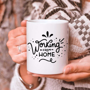 Mug Travail personnalisé à domicile Typographie