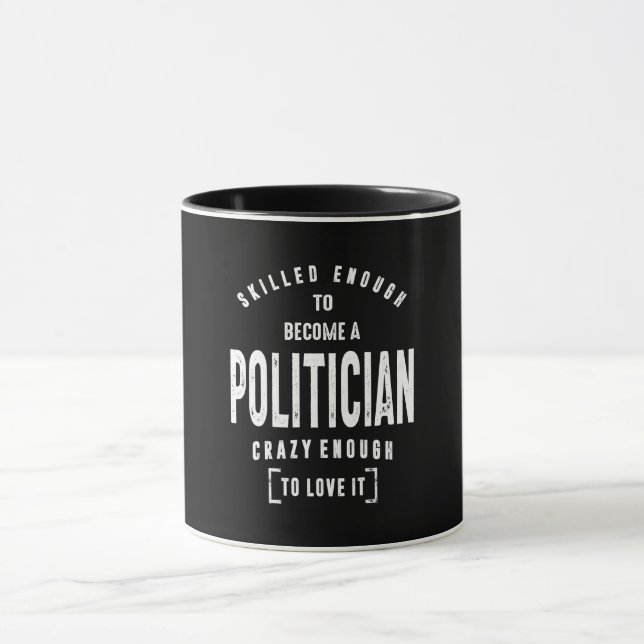 Mug Travail politique Titre de l'emploi cadeau (Centre)