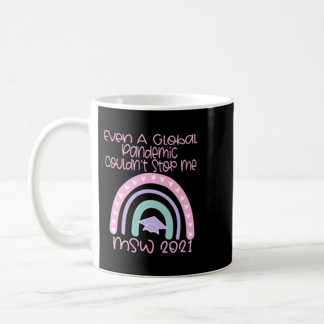 Mug Travail social MSW Graduation Masters Travailleur (Gauche)