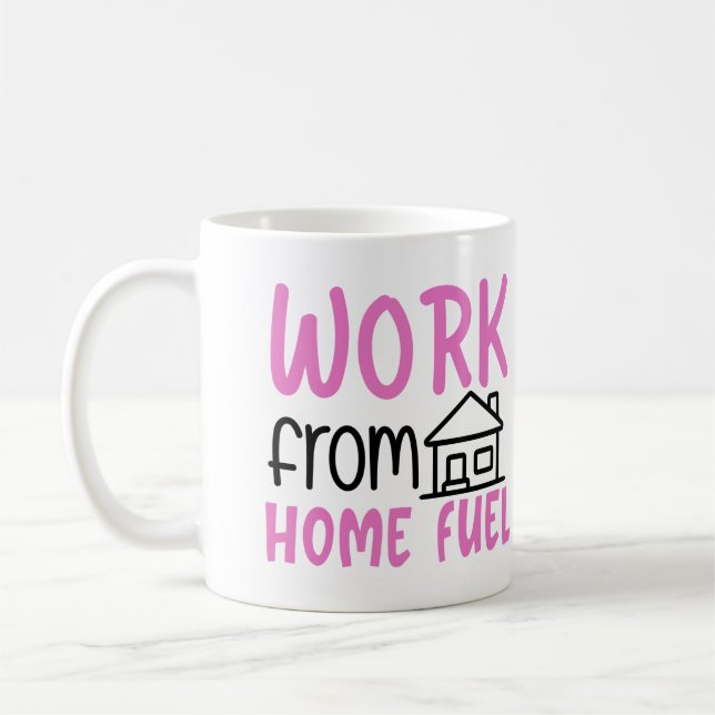 Mug Travailler à partir d'une bouillie rose de combust (Gauche)