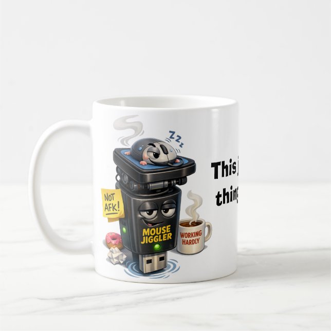 Mug Travailler de chez soi - Secoueur de souris (Gauche)
