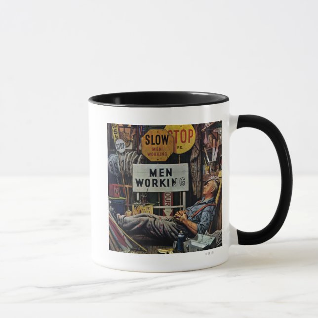 Mug Travailler d'hommes (Droite)