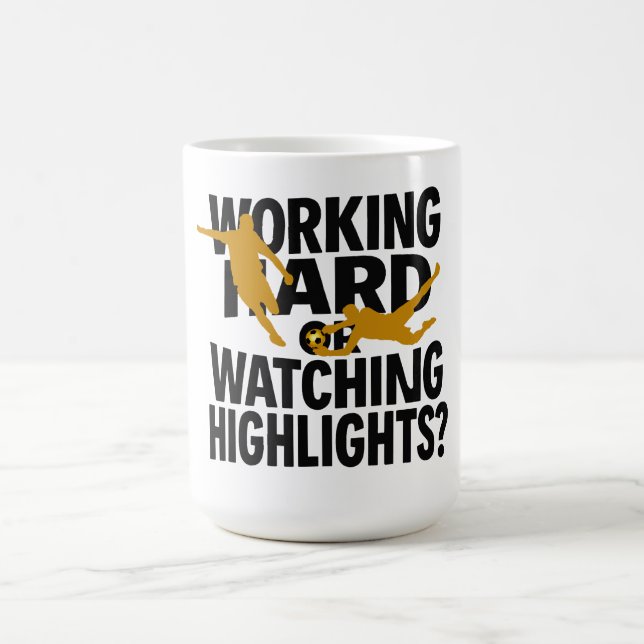 Mug Travailleur acharné ou regardeur de highlights Foo (Centre)