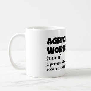Mug Travailleur agricole Définition amusante - Cadeau