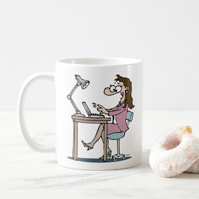 Mug Travailleur de bureau (Avec donut)