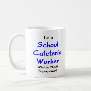 Mug travailleur de cafétéria scolaire