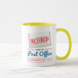Mug Travailleur de poste retraité Mailman Retraite Fun