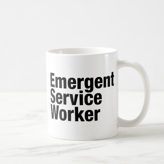 Mug Travailleur de service émergent (Droite)