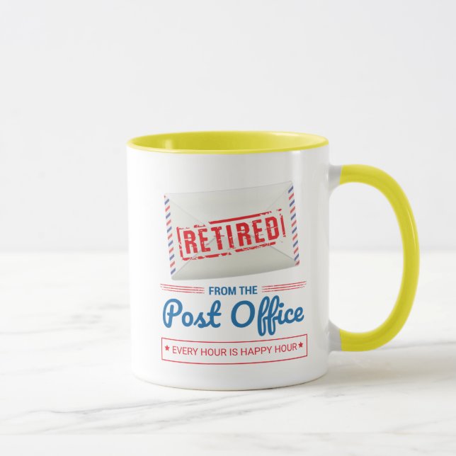 Mug Travailleur postal à la retraite Facteur Retraite  (Droite)