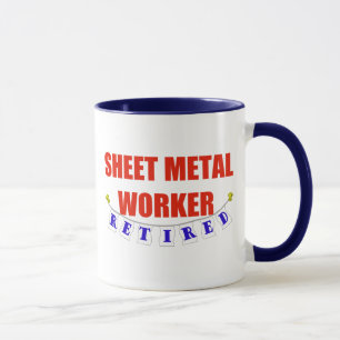 MUG TRAVAILLEUR RETRAITÉ DE TÔLE
