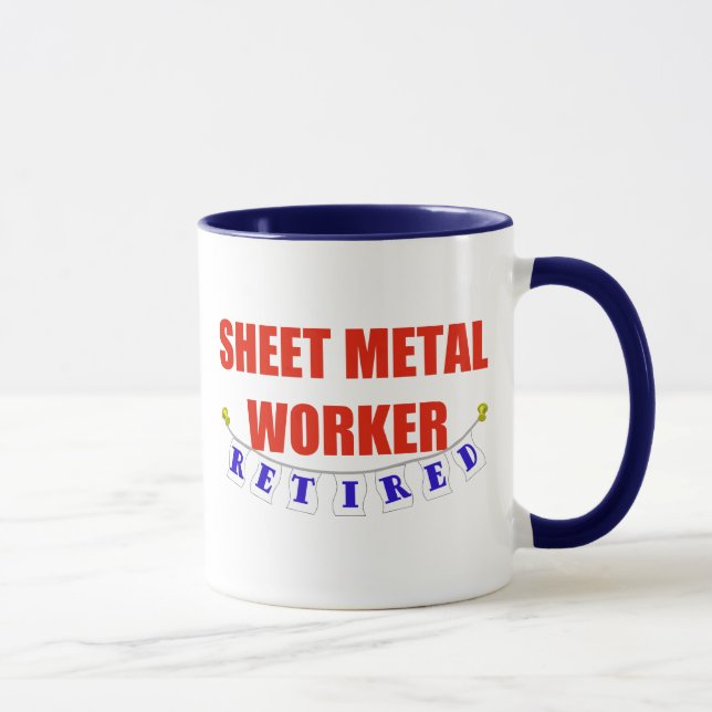 MUG TRAVAILLEUR RETRAITÉ DE TÔLE (Droite)