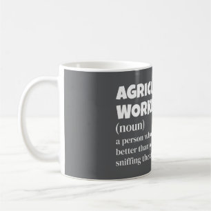 Mug Travailleur rural Définition amusante - Agricultur