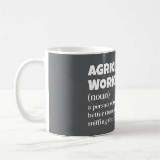 Mug Travailleur rural Définition amusante - Agricultur